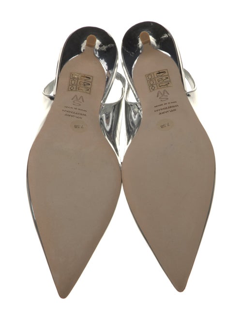 Stuart Weitzman Patent Leather Slingback Pumps