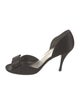 Stuart Weitzman Satin Bow Accents Sandals