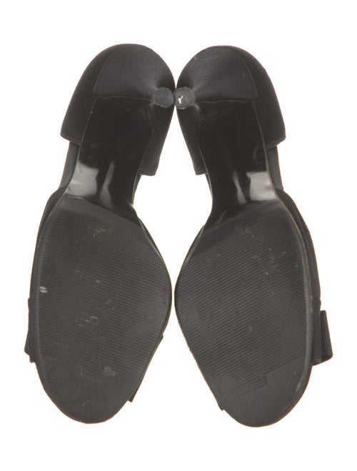 Stuart Weitzman Satin Bow Accents Sandals