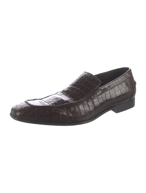 Stuart Weitzman Patent Leather Tassel Accents Loafers