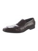 Stuart Weitzman Patent Leather Tassel Accents Loafers