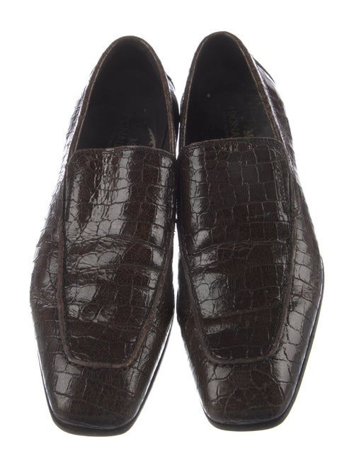 Stuart Weitzman Patent Leather Tassel Accents Loafers