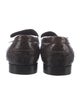 Stuart Weitzman Patent Leather Tassel Accents Loafers