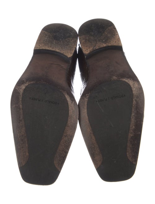 Stuart Weitzman Patent Leather Tassel Accents Loafers