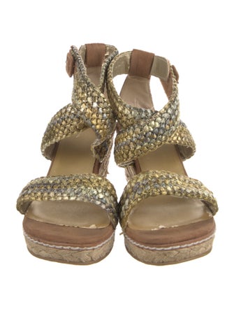 Stuart Weitzman Braided Accents Espadrilles