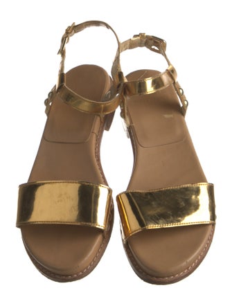 Stuart Weitzman Leather Slingback Sandals