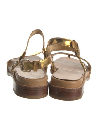 Stuart Weitzman Leather Slingback Sandals