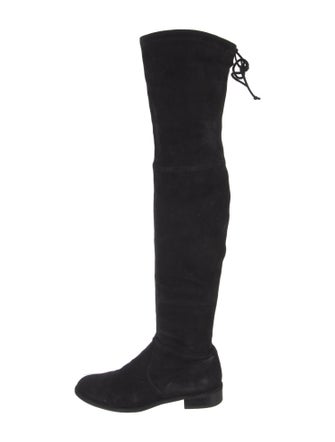 Stuart Weitzman Suede Lace-Up Boots