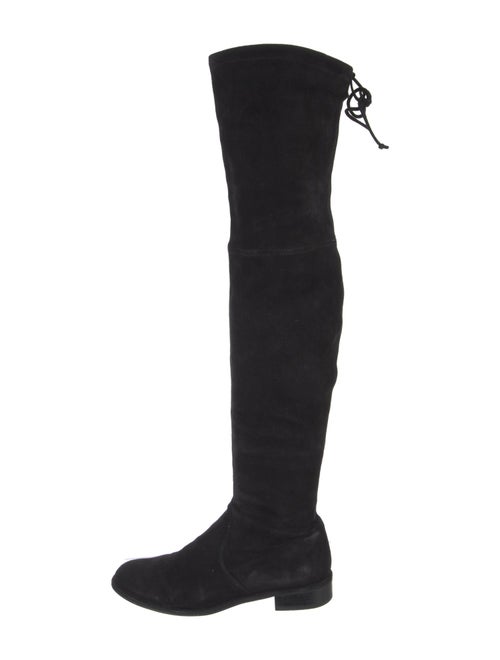 Stuart Weitzman Suede Lace-Up Boots