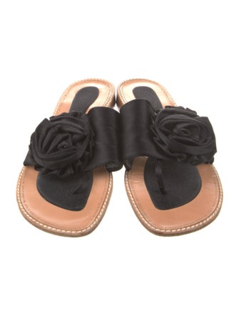 Stuart Weitzman Satin Slides