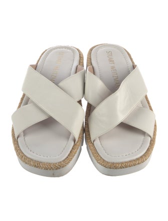 Stuart Weitzman Leather Slides