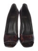 Stuart Weitzman Patent Leather Printed Pumps