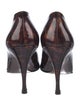 Stuart Weitzman Patent Leather Printed Pumps