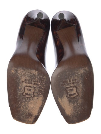 Stuart Weitzman Patent Leather Printed Pumps