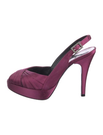 Stuart Weitzman Suede Slingback Pumps