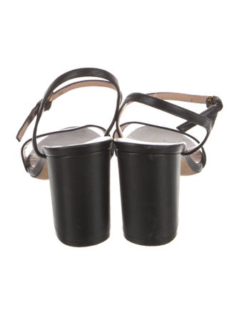 Stuart Weitzman Leather Slingback Sandals