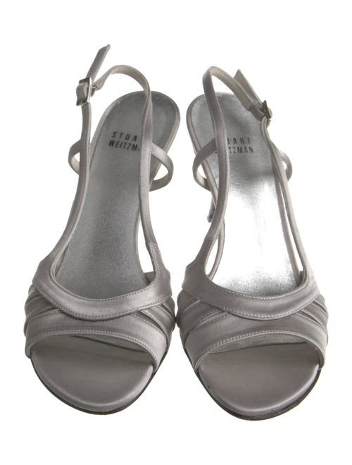 Stuart Weitzman Leather Slingback Sandals