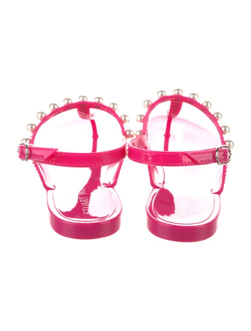 Stuart Weitzman Rubber T-Strap Sandals