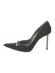 Stuart Weitzman Suede Crystal Embellishments Pumps