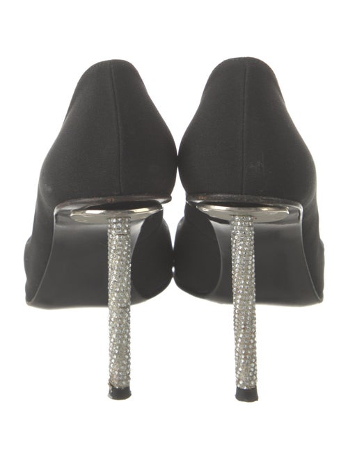 Stuart Weitzman Suede Crystal Embellishments Pumps