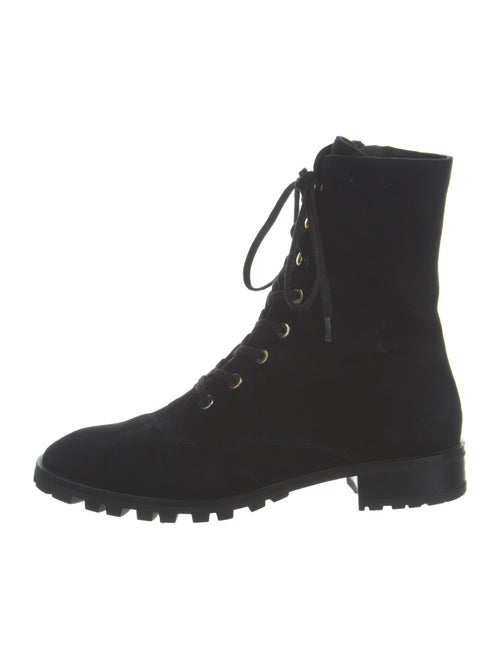 Stuart Weitzman Suede Combat Boots