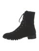 Stuart Weitzman Suede Combat Boots