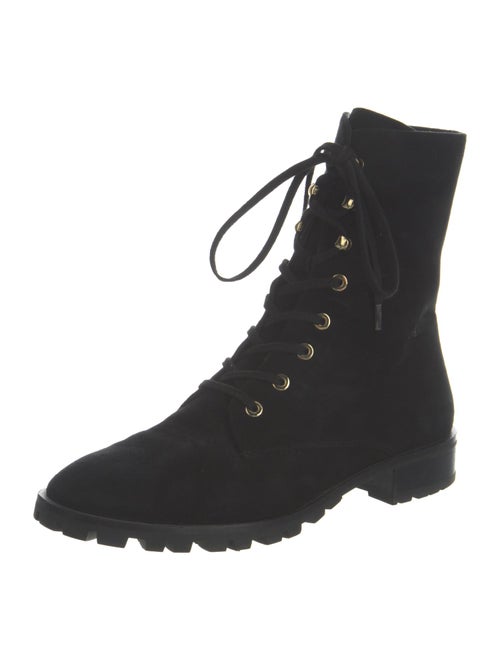 Stuart Weitzman Suede Combat Boots