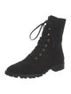 Stuart Weitzman Suede Combat Boots