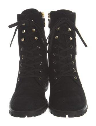 Stuart Weitzman Suede Combat Boots