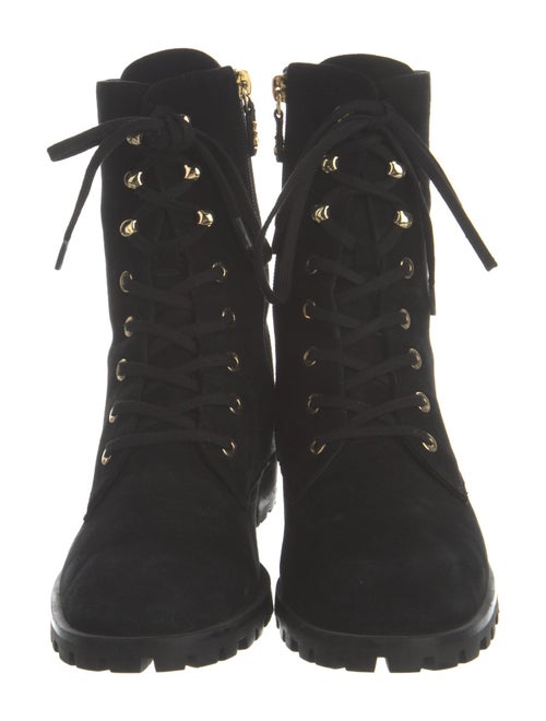 Stuart Weitzman Suede Combat Boots