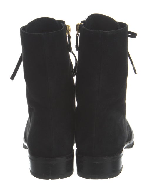 Stuart Weitzman Suede Combat Boots