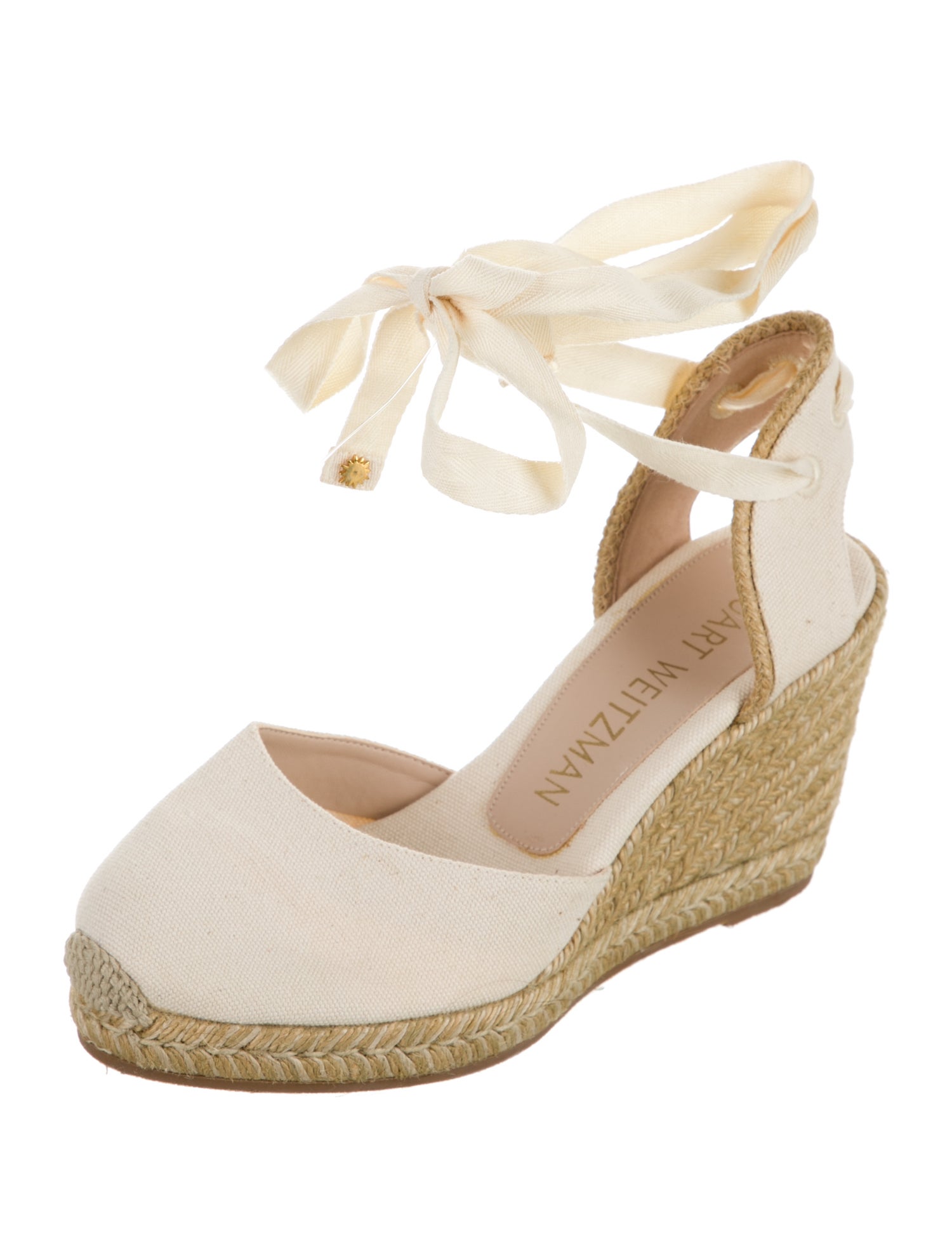 Stuart Weitzman Canvas Slingback Pumps