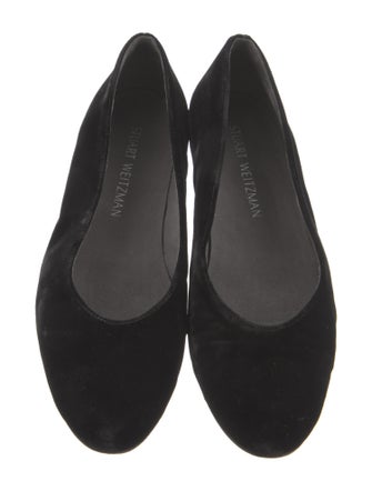 Stuart Weitzman Velvet Flats