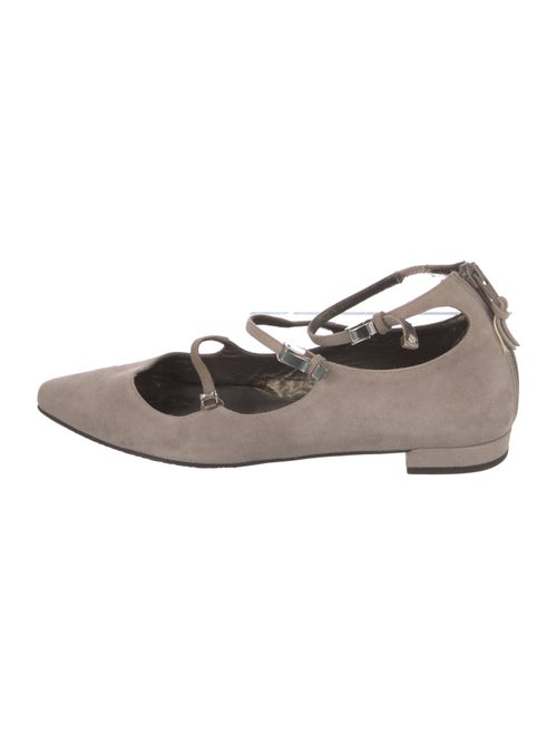 Stuart Weitzman Suede Mary Jane Flats