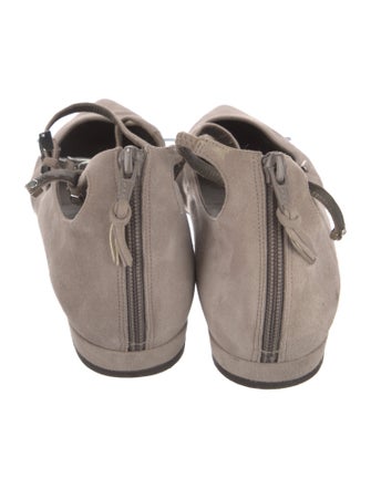 Stuart Weitzman Suede Mary Jane Flats