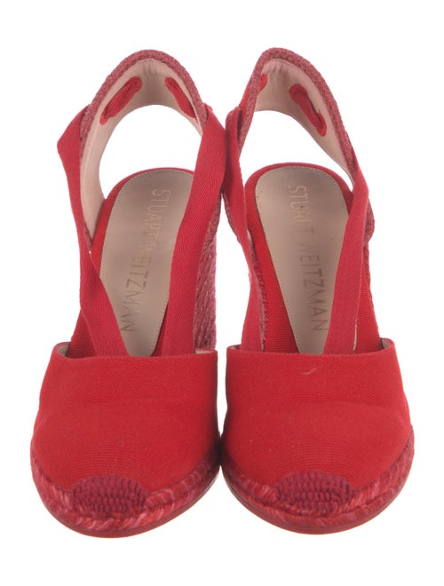 Stuart Weitzman Canvas D'Orsay Pumps