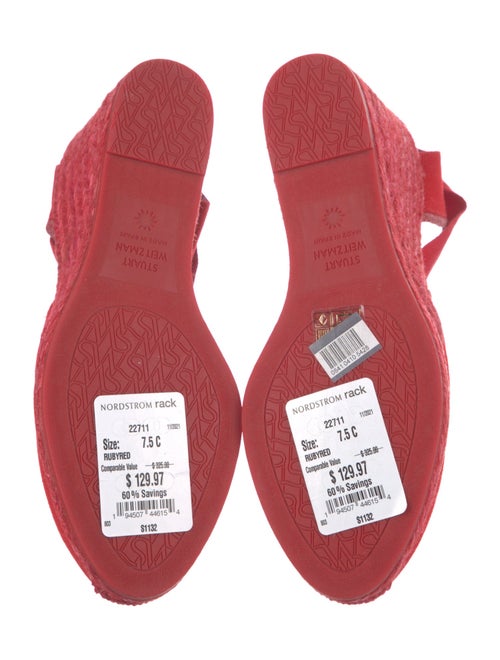 Stuart Weitzman Canvas D'Orsay Pumps