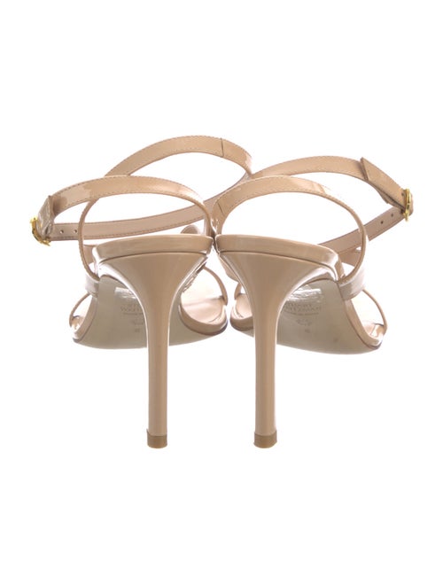 Stuart Weitzman Patent Leather Slingback Sandals