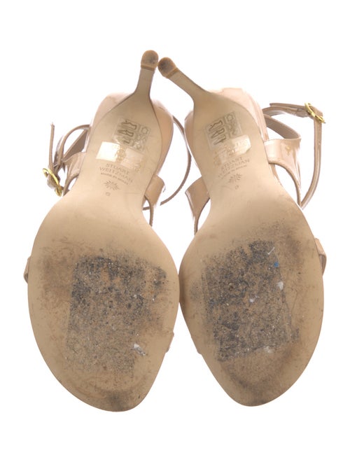 Stuart Weitzman Patent Leather Slingback Sandals