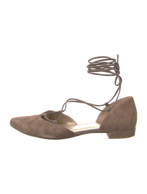 Stuart Weitzman Suede D'Orsay Flats