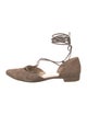 Stuart Weitzman Suede D'Orsay Flats