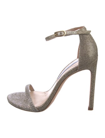 Stuart Weitzman Glitter Glitter Accents Sandals