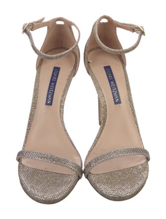 Stuart Weitzman Glitter Glitter Accents Sandals