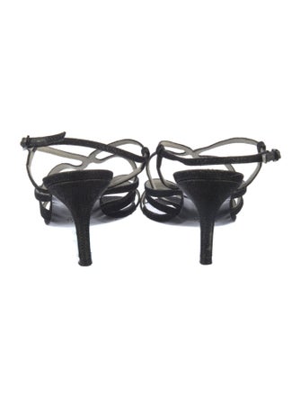 Stuart Weitzman Glitter Accents Sandals