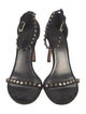 Stuart Weitzman Suede Studded Accents Sandals
