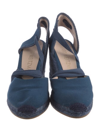 Stuart Weitzman Canvas D'Orsay Pumps