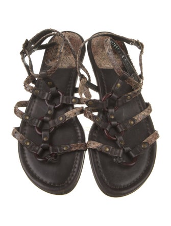 Stuart Weitzman Leather Gladiator Sandals