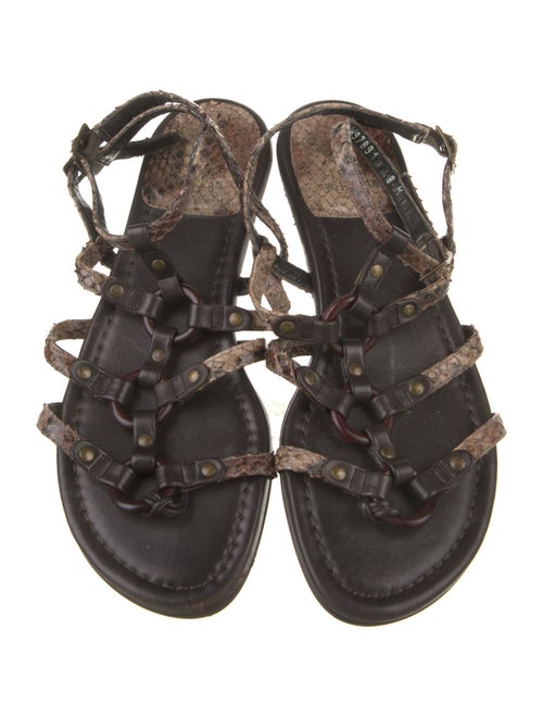 Stuart Weitzman Leather Gladiator Sandals