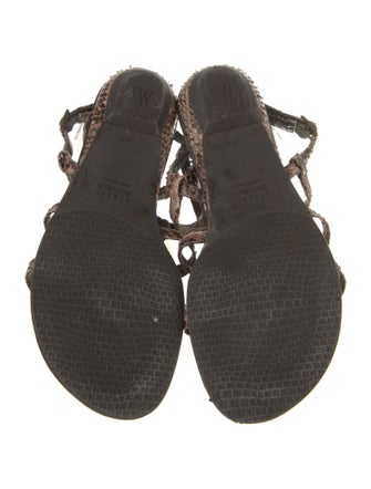 Stuart Weitzman Leather Gladiator Sandals