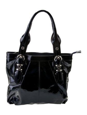 Stuart Weitzman Patent Leather Top Handle Bag